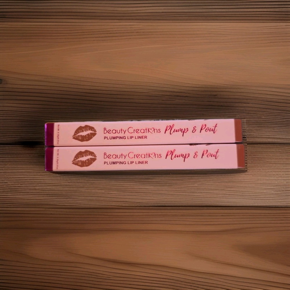 x2 Beauty Creations Plump & Pout Plumping Lip Liner - Pinch Me PPLLW-1, 0.01 oz